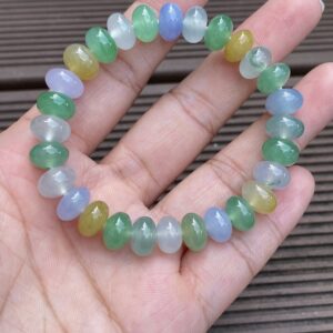 Natural Burmese Jadeite Bead Bracelet